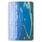 休暇レンタルあなたのホームフォトまたは湖の写真を使用 マグネット (縦)