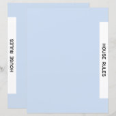 休暇レンタルウェルカムバインダー – サブジェクトディバイダー (正面/裏面)