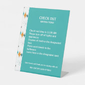 休暇レンタルチェックアウト情報レトロスターバスト 台座サイン (正面)