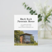 休暇レンタルプロパティビジネスプロモーション葉書 招待状 (スタンド正面)