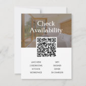 休暇レンタルプロパティビジネスプロモーション葉書 招待状 (裏面)