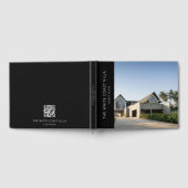 休暇レンタル写真QRコードコメント黒 ゲストブック (全面)