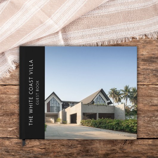 休暇レンタル写真QRコードコメント黒 ゲストブック