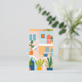 休暇レンタル実在不動産エージェント不動産仲介業者QRコード 名刺 (スタンド正面)