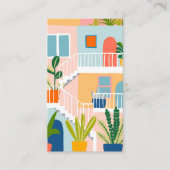 休暇レンタル実在不動産エージェント不動産仲介業者QRコード 名刺 (正面)