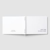 休暇レンタル |ミニマルなクリーンシンプル白 ゲストブック (全面)