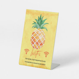 休暇レンタルPineapple WIFIパスワードの署名 台座サイン