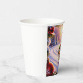 休暇中におそりに乗るフクロウ 紙コップ (右)