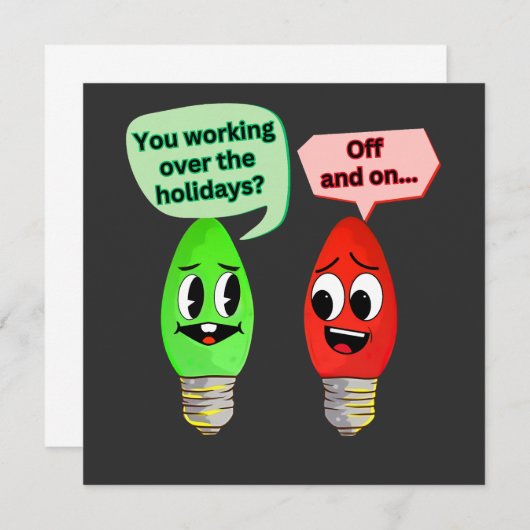 休暇中に仕事 (正面/裏面)