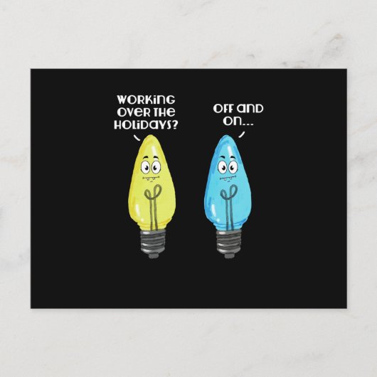 休暇中に仕事 シーズンポストカード (正面)