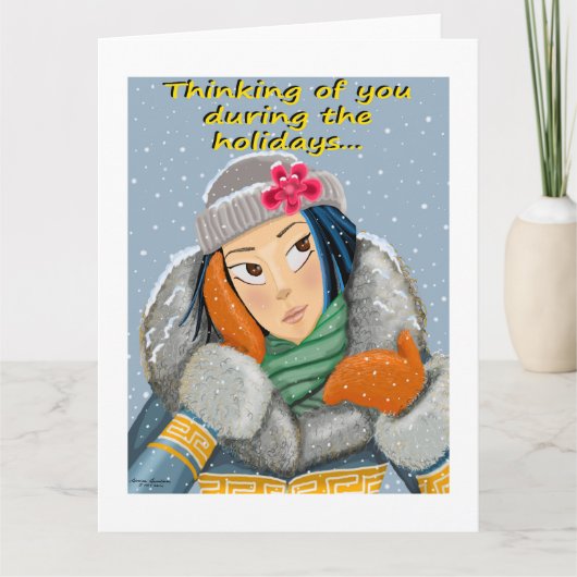 休暇中に想い出されるカード カード (正面)