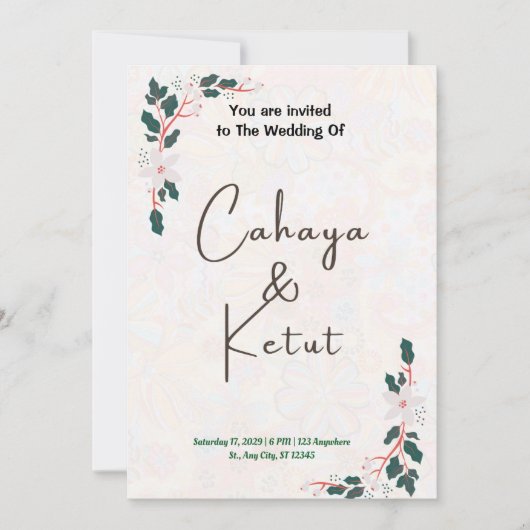 休暇中のお知らせ シーズンカード (正面)