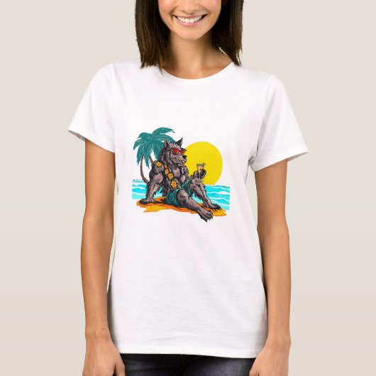 休暇中の人狼 Tシャツ (正面)