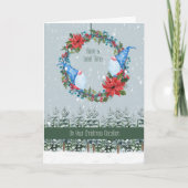 休暇中の家族のためのクリスマスカード シーズンカード (正面)