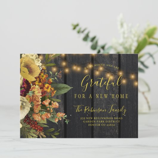 休暇中の感謝祭の新しい家 案内状 (スタンド正面)