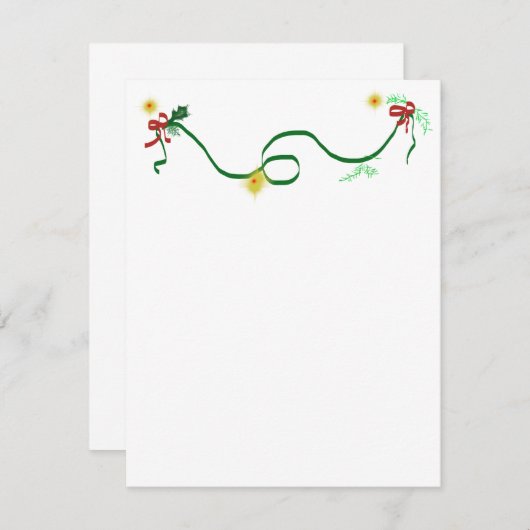 休暇中の招待 招待状 (正面/裏面)