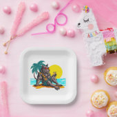 休暇中の狼男 ペーパープレート (パーティー)