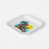 休暇中の狼男 ペーパープレート (傾斜あり)