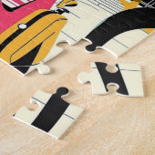 休暇中の猫が訪れる ジグソーパズル (側面)