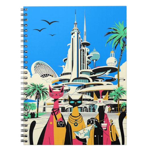 休暇中の猫が訪れる ノートブック (正面)