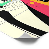 休暇中の猫が訪れる ポスター (角)