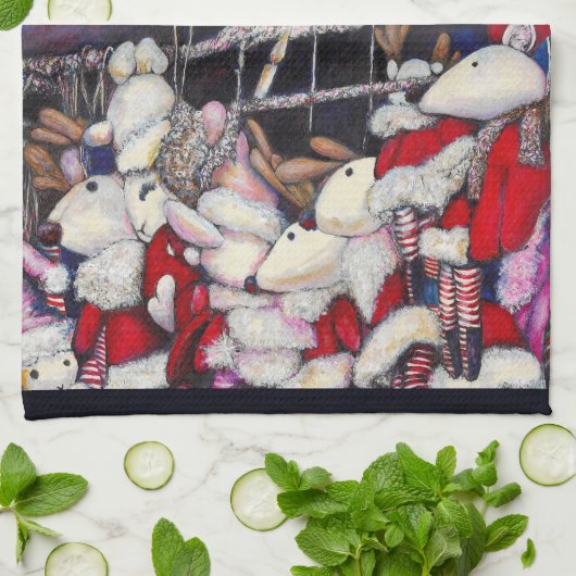 休暇中の現実 キッチンタオル (折り畳み)