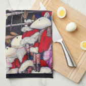 休暇中の現実 キッチンタオル (四つ折り)