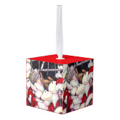 休暇中の現実 キューブオーナメント (裏面アングル)