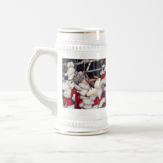 休暇中の現実 ビールジョッキ (左)