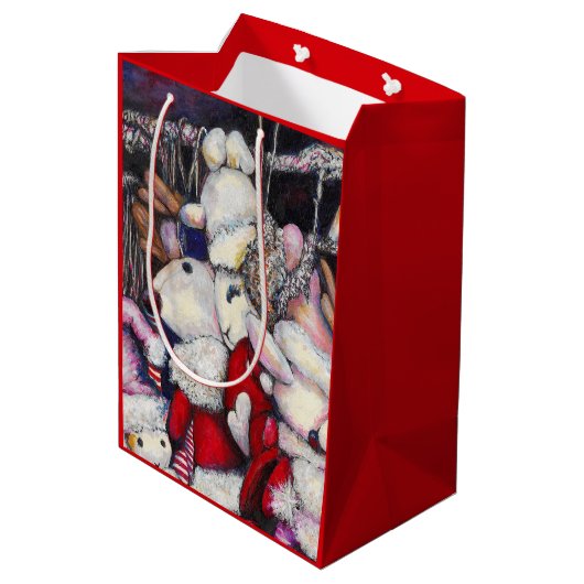 休暇中の現実 ミディアムペーパーバッグ (裏面アングル)