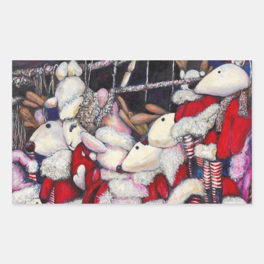 休暇中の現実 長方形シール (正面)