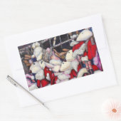 休暇中の現実 長方形シール (封筒)