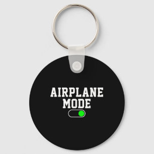 休暇中の飛行機モード キーホルダー