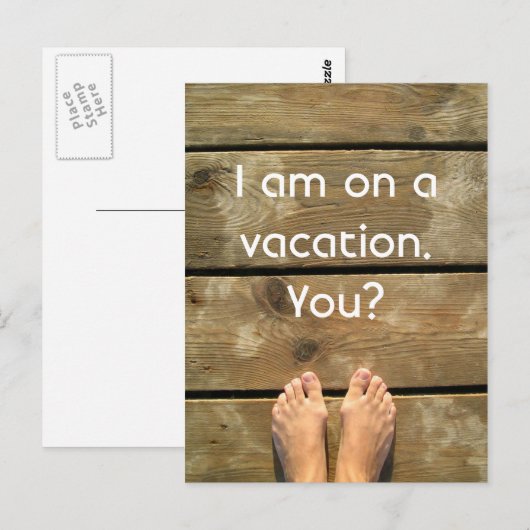 休暇中 ポストカード (正面/裏面)