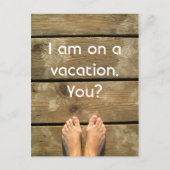 休暇中 ポストカード (正面)