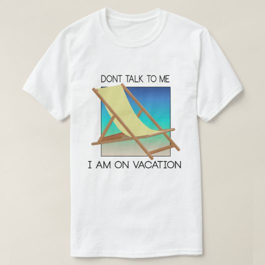休暇中 Tシャツ (デザイン正面)