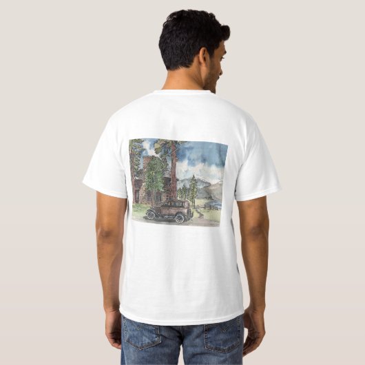 休暇中 Tシャツ (裏面フル)