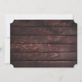 休暇写真 |編集可能素朴クリスマスカード 招待状 (裏面)