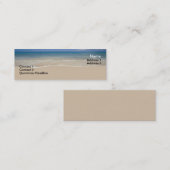 休暇名刺 スキニー名刺 (正面/裏面)