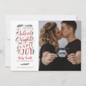 休暇妊娠告知クリスマスカード シーズンカード (正面)