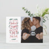 休暇妊娠告知クリスマスカード シーズンカード (スタンド正面)