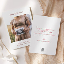 休暇妊娠最高の発表ギフトカード