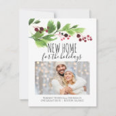 休暇引越しと新しい自宅案内 招待状 (正面)