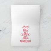 休暇感謝グリーティングカード カード (内部)