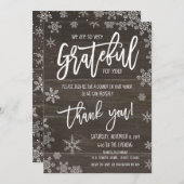 休暇感謝招待状、社内パーティーI 招待状 (正面/裏面)