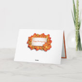 休暇感謝状グリーティングカードカスタムメッセージ カード (裏面)