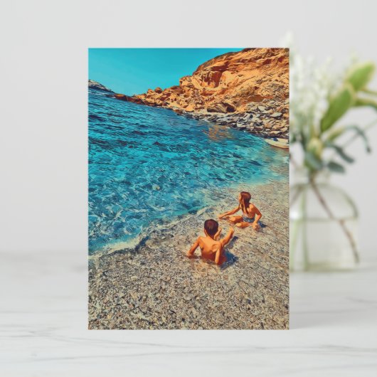 休暇招待状 招待状 (スタンド正面)