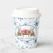 休暇用の友達とお茶紙カップ 紙コップ (正面)