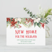 休暇用の新しいホーム引越し通知 シーズンカード (スタンド正面)