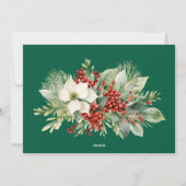 休暇用の新しいホーム引越し通知 シーズンカード (裏面)